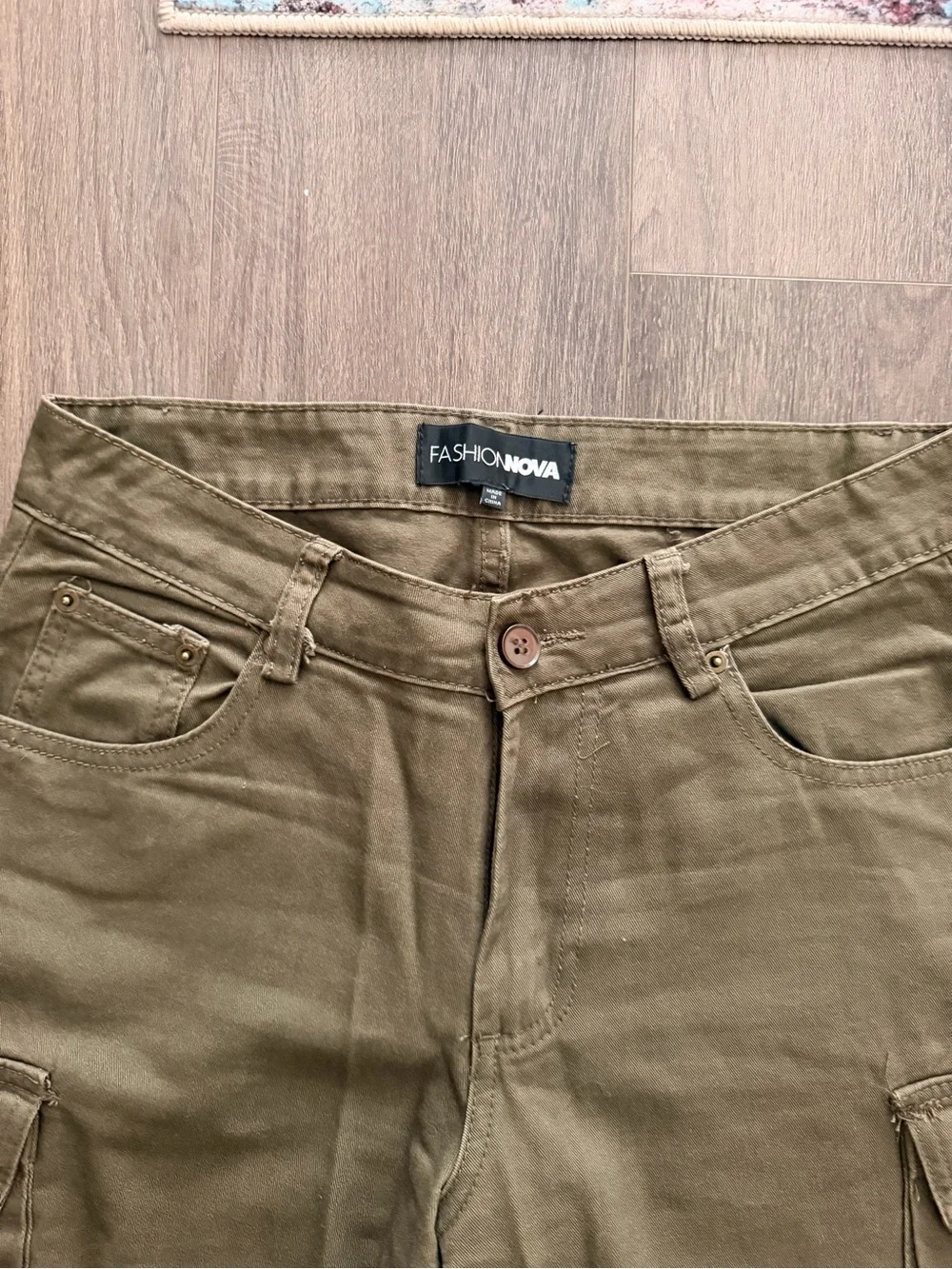 Olive Green Cargo Pants for Men - Multi-Pocket Utility Style